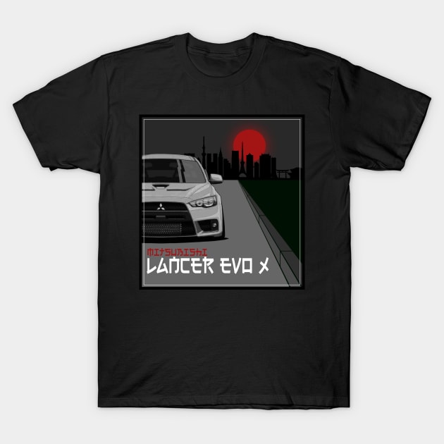 Mitsubishi Lancer EVO X T-Shirt by T-JD
